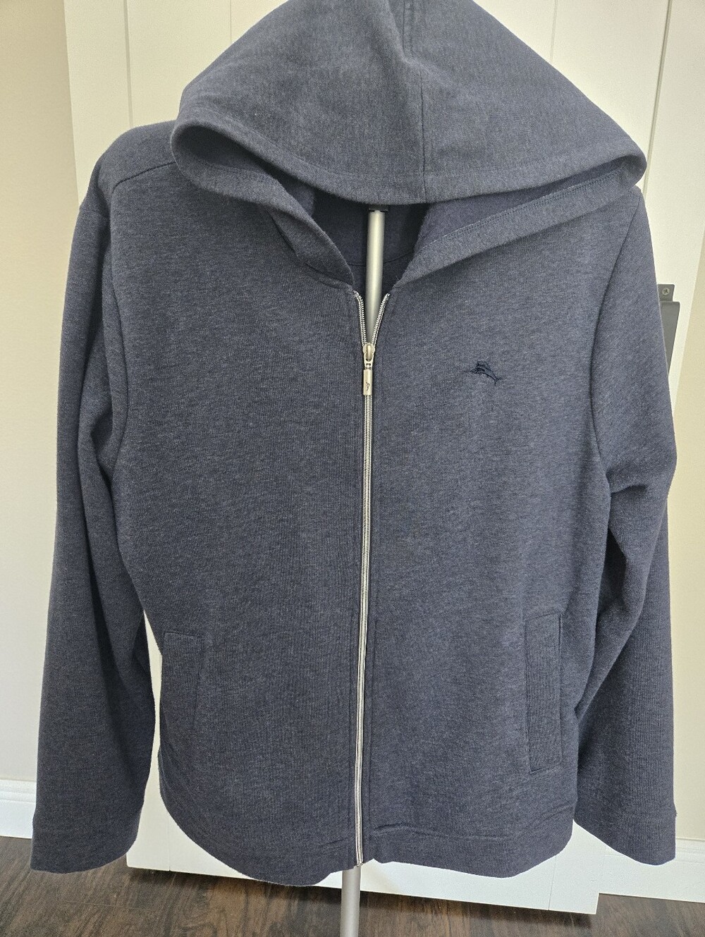 TOMMY BAHAMA Dude Navy Zip-Up Hoodie L